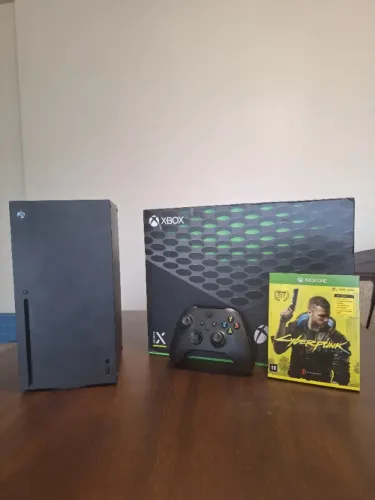 Xbox Series X 1TB + Cyberpunk 2077 (Mídia Física) - Completo na Caixa
