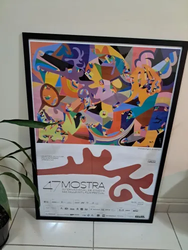 Poster com moldura de vidro - 47' Mostra Int. De Cinema