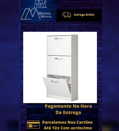 GRANDE PROMOÇÃO SAPATEIRA 03 PORTAS SOLUZIONE ENTREGA GRATIS ACEITA CARTÃO