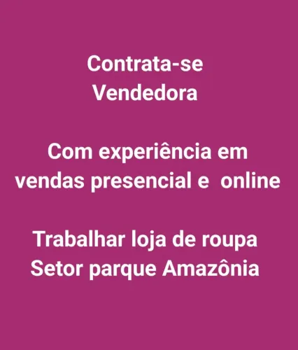 Vendedora on-line 