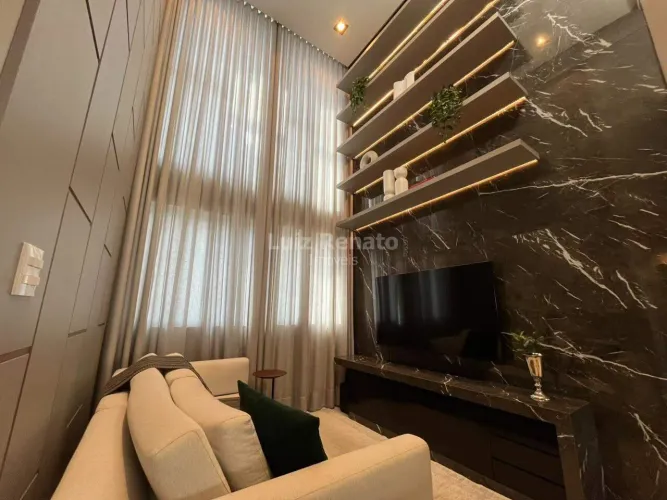 Cobertura de luxo mobiliada para locação com 2 suítes e 3 vagas Santo Antônio