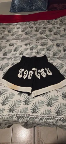 Shorts Muay Thai Preto Tamanho P