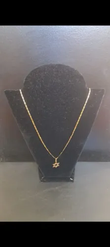 Cordão + Pingente em Ouro 18k 