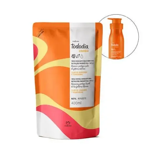 Natura Tododia Flor de Gengibre e Tangerina Hidratante Refil 400 ml