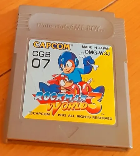 Fita Mega Man 3 para GameBoy DMG Tijolão