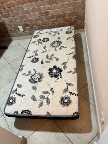 Cama Auxiliar skin Ortobom solteiro preta