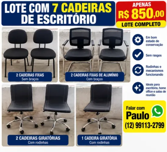 Cadeiras para escritório