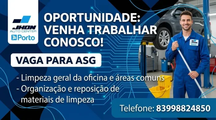 Auxiliar de serviços gerais (Vaga)