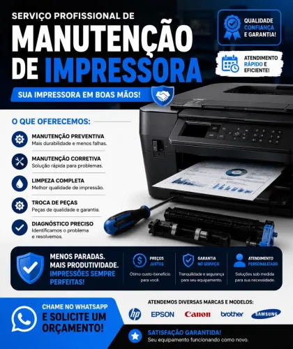 Manutenção de impressora