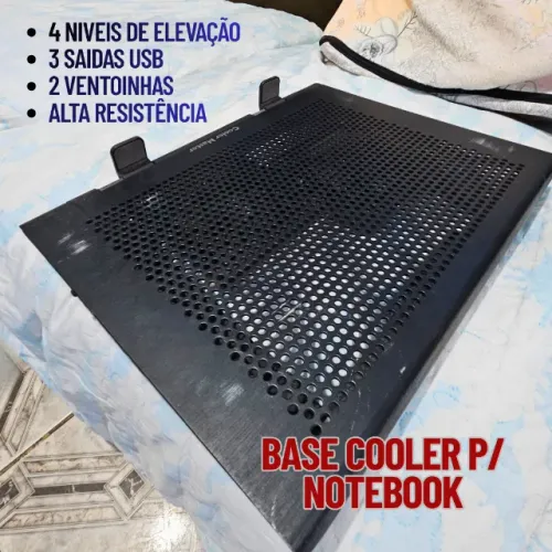 Suporte Cooler para Notebook 2 Ventoinhas Grande - 