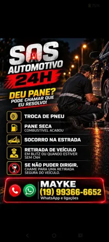 Socorro automotivo 24 horas 