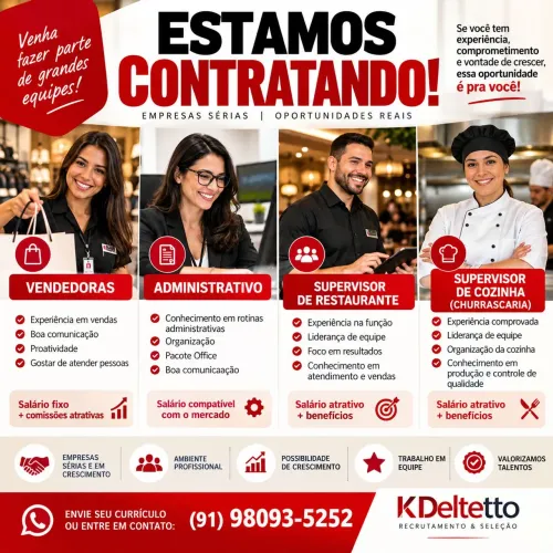 Urgente! Contratamos!