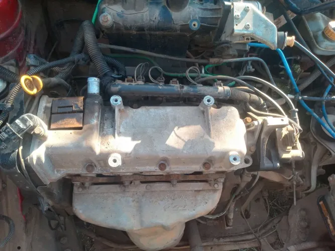 Motor fiat fire 1.0 economy funcionando.