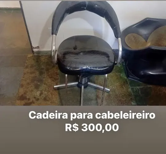 Cadeira para salão de beleza