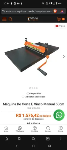 Máquina de corte extenso máquinas 50cm