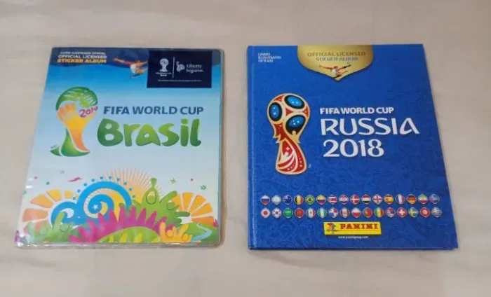 Lote colecionador álbum copa de 2014 e 2018 e figurinhas legends 26 Leia a descrição