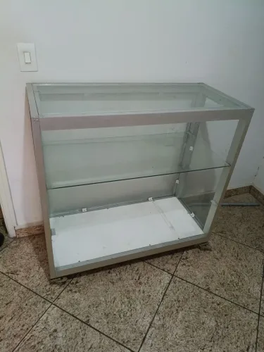 Vitrine estrutura de alumínio para comércio