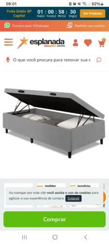 Cama Box Baú Solteiro Ortobom