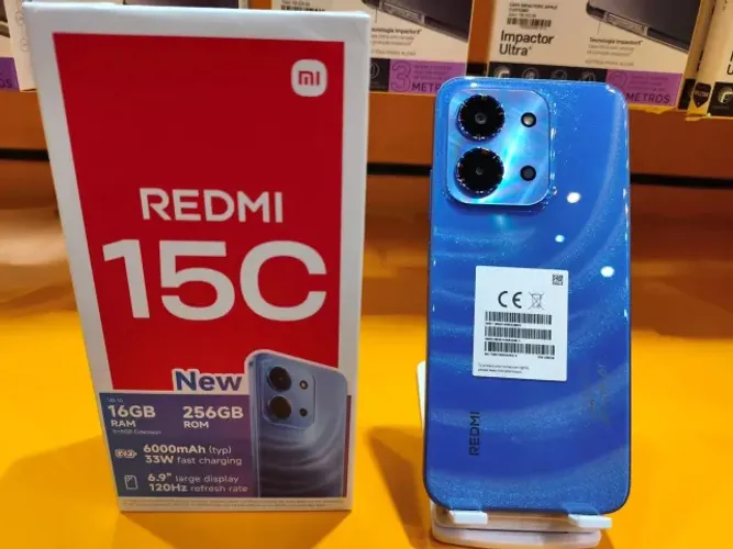 Xiaomi Redmi 15C LACRADO 256GB Cinza PAGAMENTO NO ATO DA ENTREGA HOJE