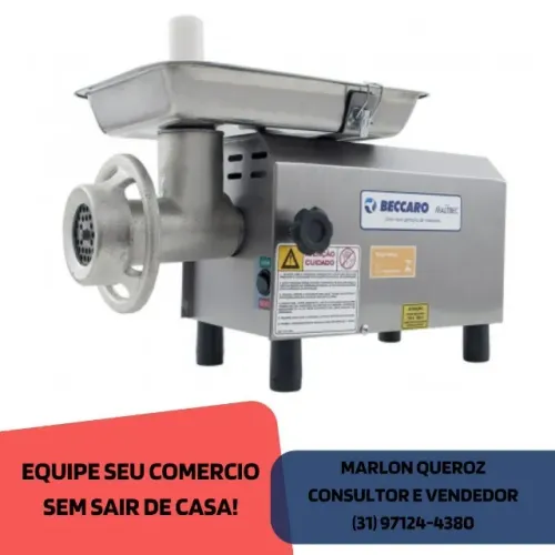 Moedor de Carne Boca 8 Beccaro Bivolt Novo