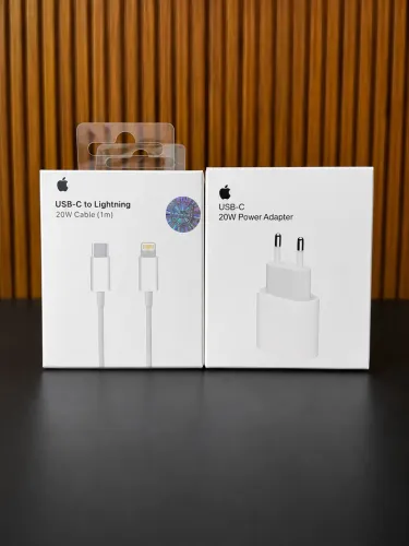 Kit Carregador Completo Apple Fonte 20W + Cabo USB- to Lightning Qualidade Premium