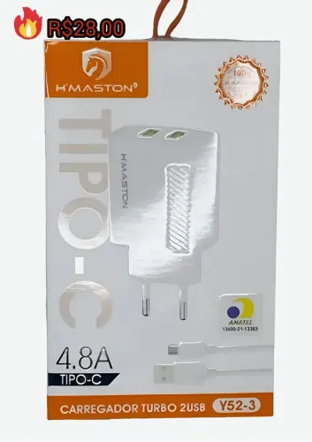 Carregador para celulares rápido (turbo)