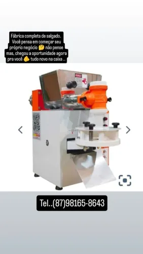 IMPERDÍVEL: Maquinário de Fábrica de Salgados Completo (No precinho)