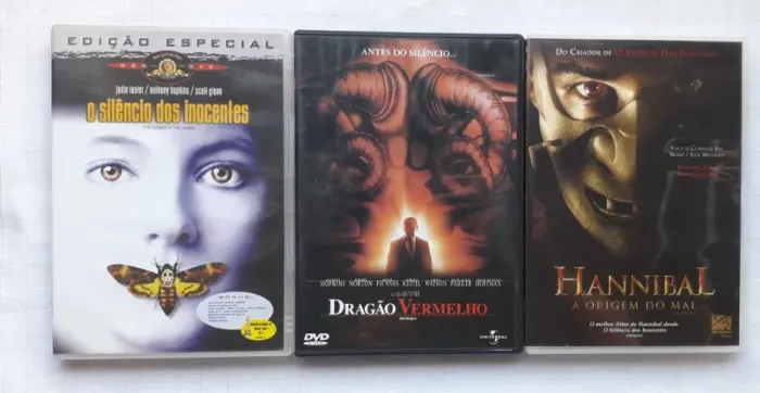 Dvd Coleção Hannibal - 3 Filmes (original)