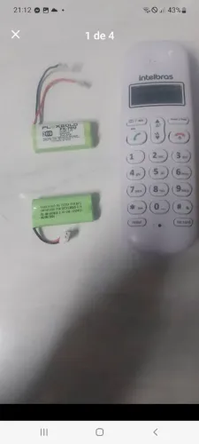 2 bateria telefone intelbras