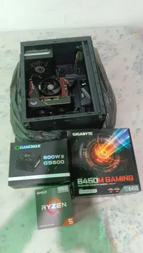Cpu Rayzen5600gt 2×8 DDR4 3200 M/HZ Placa MÃE Gygabit GPU 1650 Asus Tuff Gaming.