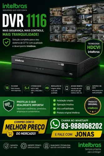 DVR MHDX 1116 INTELBRAS