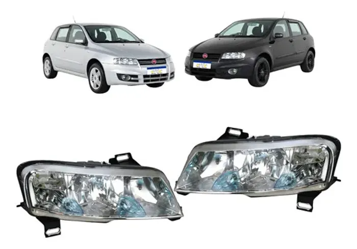 Par Farol Fiat Stilo 2008 2009 2010 2011 Dualogic Attractive Ambos Lados