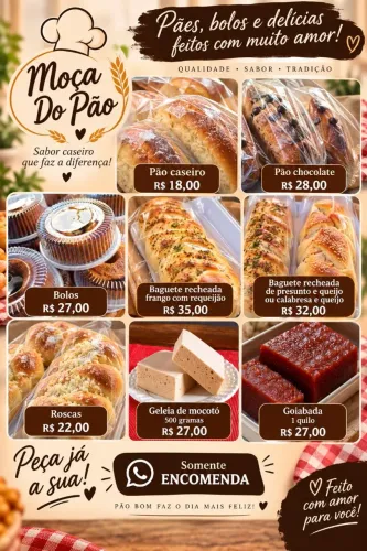 Pães caseiros