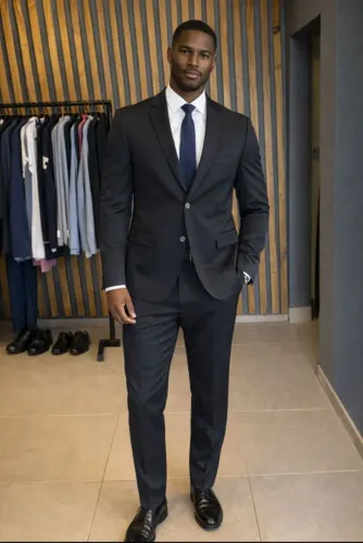 Terno tecido tropical inglês novo