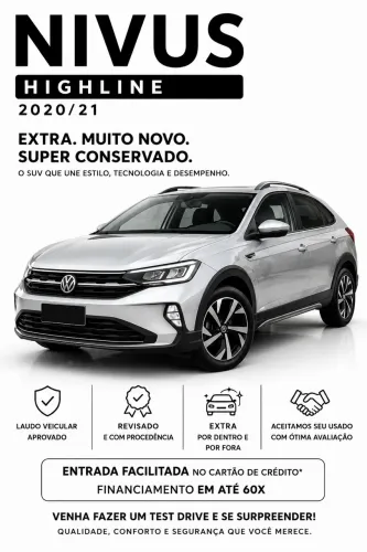 Volkswagen Nivus Highline 1.0 200 TSI Flex AUT 2021