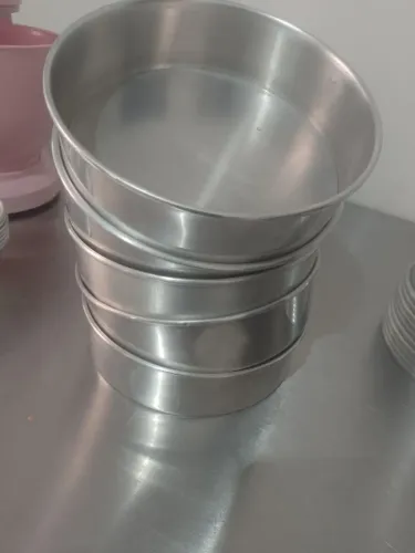 Kit 5 formas 20ct fundo removível 