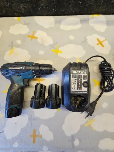 Parafusadeira Makita Original 3 Baterias e Carregador 