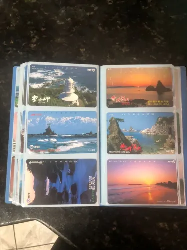 Cartões telefônicos do Japão usados. 