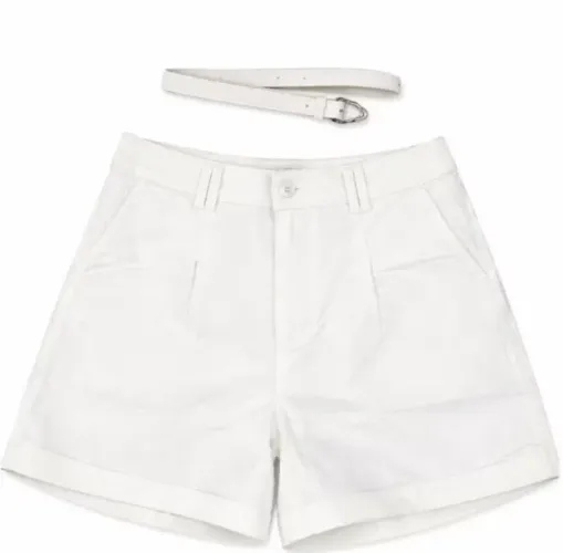Short Alfaiataria com Forro e Cinto - Tam G - Novo