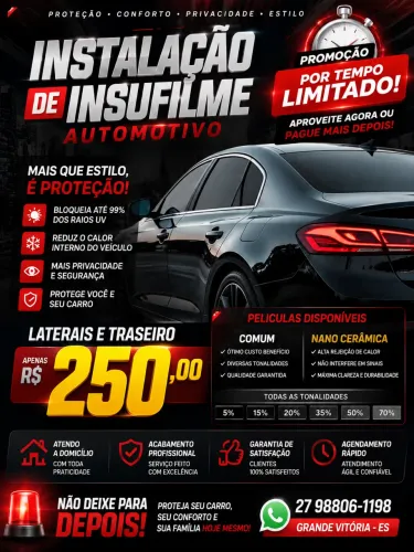 Instalação De Insufilme