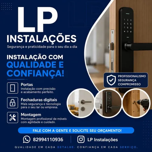 LP instalação portas fechaduras e moveis