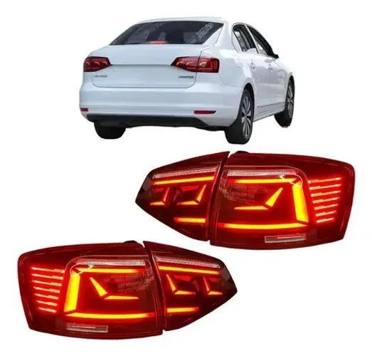 Lanternas Jetta MK6 2015-2018 estilo Passat B8 Animação Seta Sequencial LED