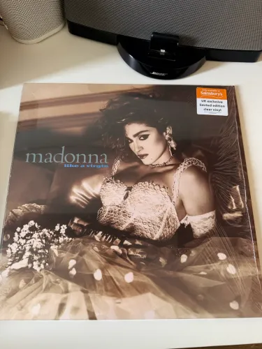 LP Madonna - Like a Virgin Vinil Transparente Limitado Sainsburrys