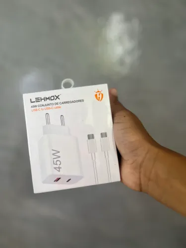 Carregador tipo C 45W Motorola, Xiaomi e Samsung