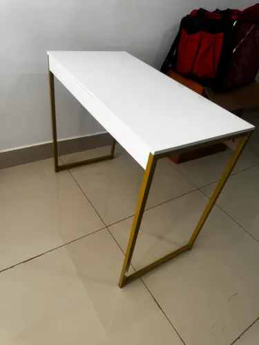 Mesa Escrivaninha Industrial 90 cm Home Office Estudos Penteadeira Aparador Multiuso
