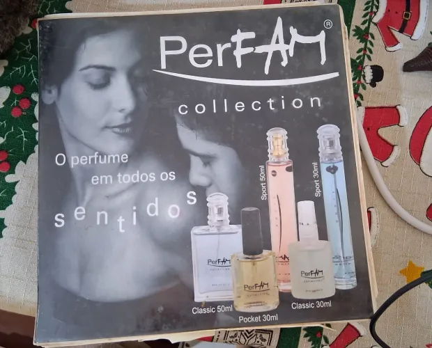 mostruario de amostras de perfumes perfam collection