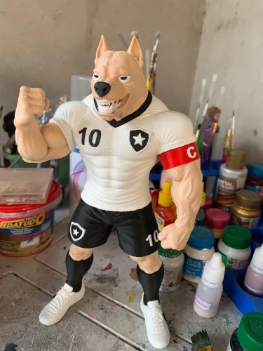 Mascote Bota fogo - 23cm - Peça Exclusiva - Pronta Entrega - Faço Olx Pay