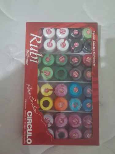 Kit 40 novelos Linha Rubi Brilhante Circulo