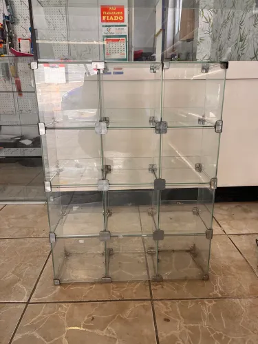 Expositor de vidro tipo baleiro/peças