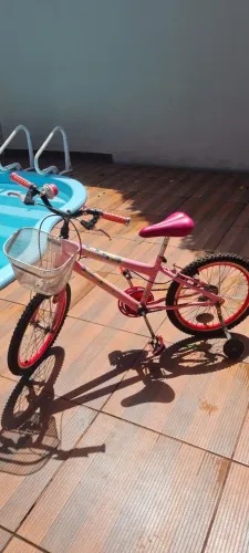 Bicicleta Infantil Kalf Aro 20 Rosa - Usada - Perfeito Estado
